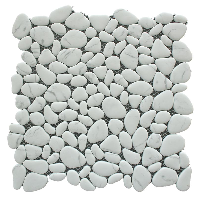 Maniscalco Little Sandy Pebbles 11.25" x 11.25" Glass Mosaic