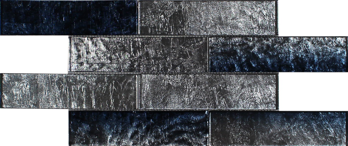 Tesoro Terra Bella 2 x 8 7.75" x 15.75" Glass Mosaic