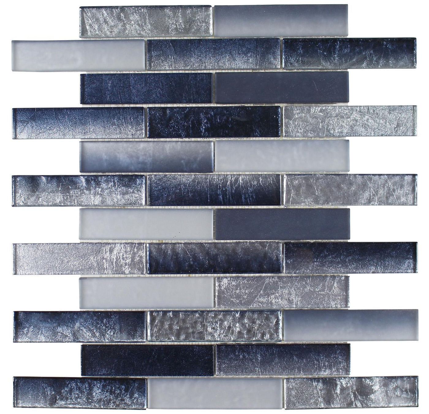 Tesoro Terra Bella 1 x 4 12" x 12" Glass Mosaic