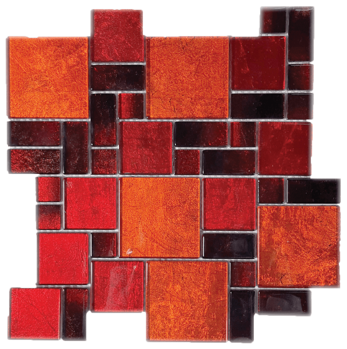 Tesoro Terra Bella Random 10.75" x 10.75" Glass Mosaic