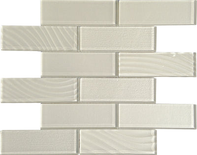 Tesoro Terra Bella 2 x 6 Linear 11.75" x 12" Glass Mosaic