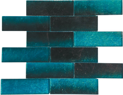 Tesoro Terra Bella 2 x 6 Linear 11.75" x 12" Glass Mosaic