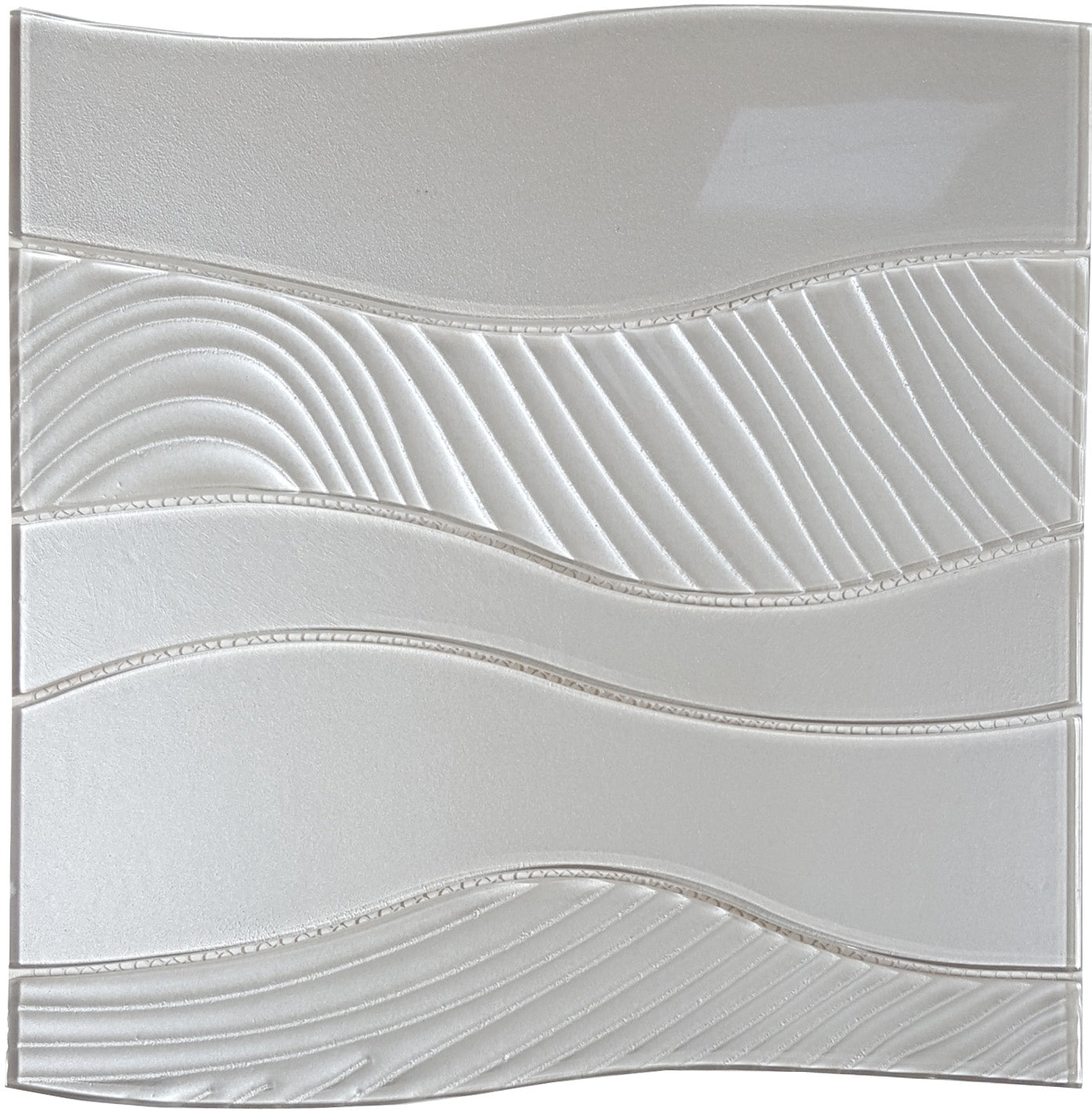 Tesoro Terra Bella Wave 11.75" x 12" Glass Mosaic