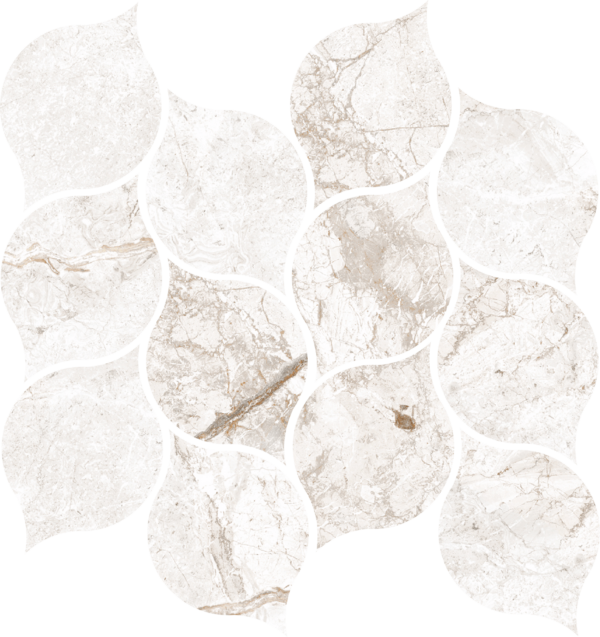 Happy Floors Toscana Leaf 11" x 13" Porcelain Mosaic