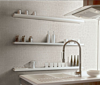 QDI Surfaces Urano 2 x 2 12" x 12" Porcelain Mosaic Beige