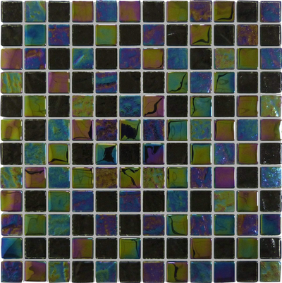 QDI Surfaces Treasure 1 x 1 12" x 12" Glass Mosaic