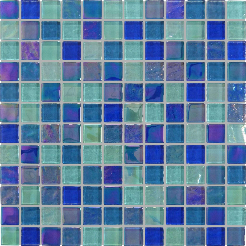 QDI Surfaces Treasure 1 x 1 12" x 12" Glass Mosaic