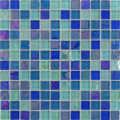 QDI Surfaces Treasure 1 x 1 12" x 12" Glass Mosaic