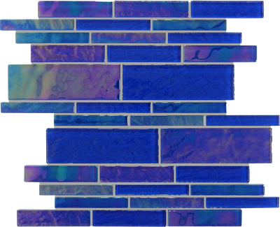 QDI Surfaces Treasure Irregular Random 12" x 12" Glass Mosaic