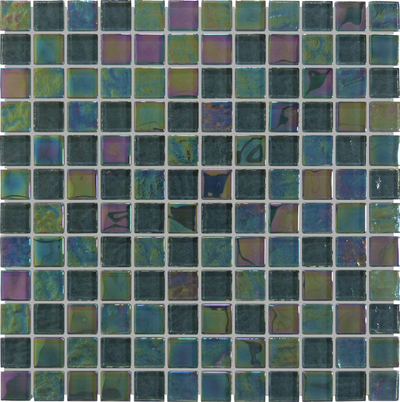 QDI Surfaces Treasure 1 x 1 12" x 12" Glass Mosaic