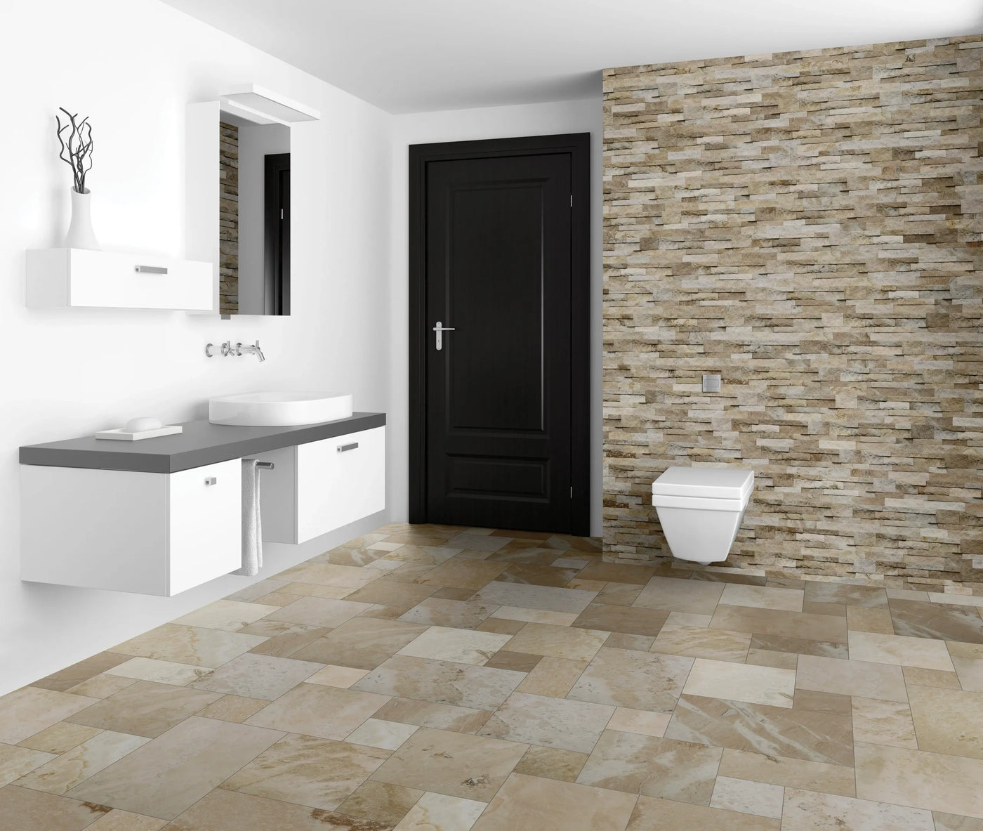 Aspire Stone Travertine Versailles Pattern RW x RL Travertine Tile