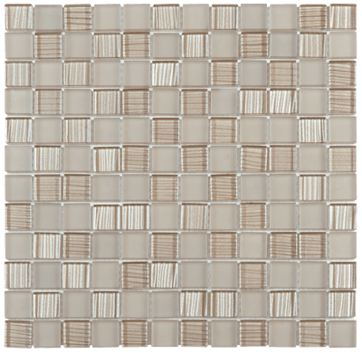 Bati Orient Mix 0.88 x 0.88 11.8" x 11.8" Glass Mosaic