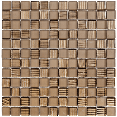 Bati Orient Mix 0.88 x 0.88 11.8" x 11.8" Glass Mosaic