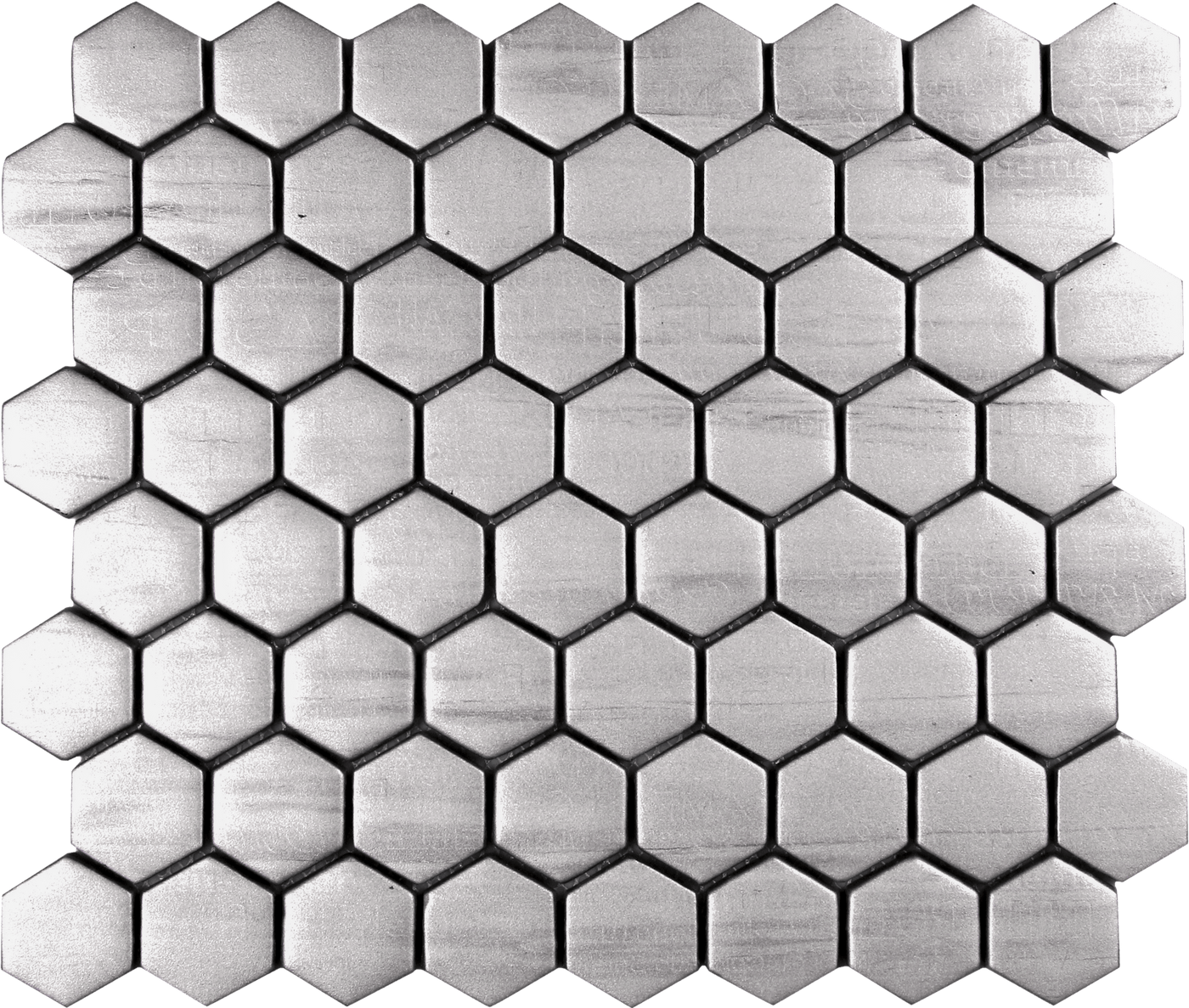 Bati Orient Mix Hexagon 10.1" x 11.6" Stainless Steel & Glass Mosaic