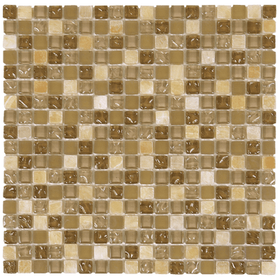 Bati Orient Mix 12" x 12" Glass & Marble Mosaic