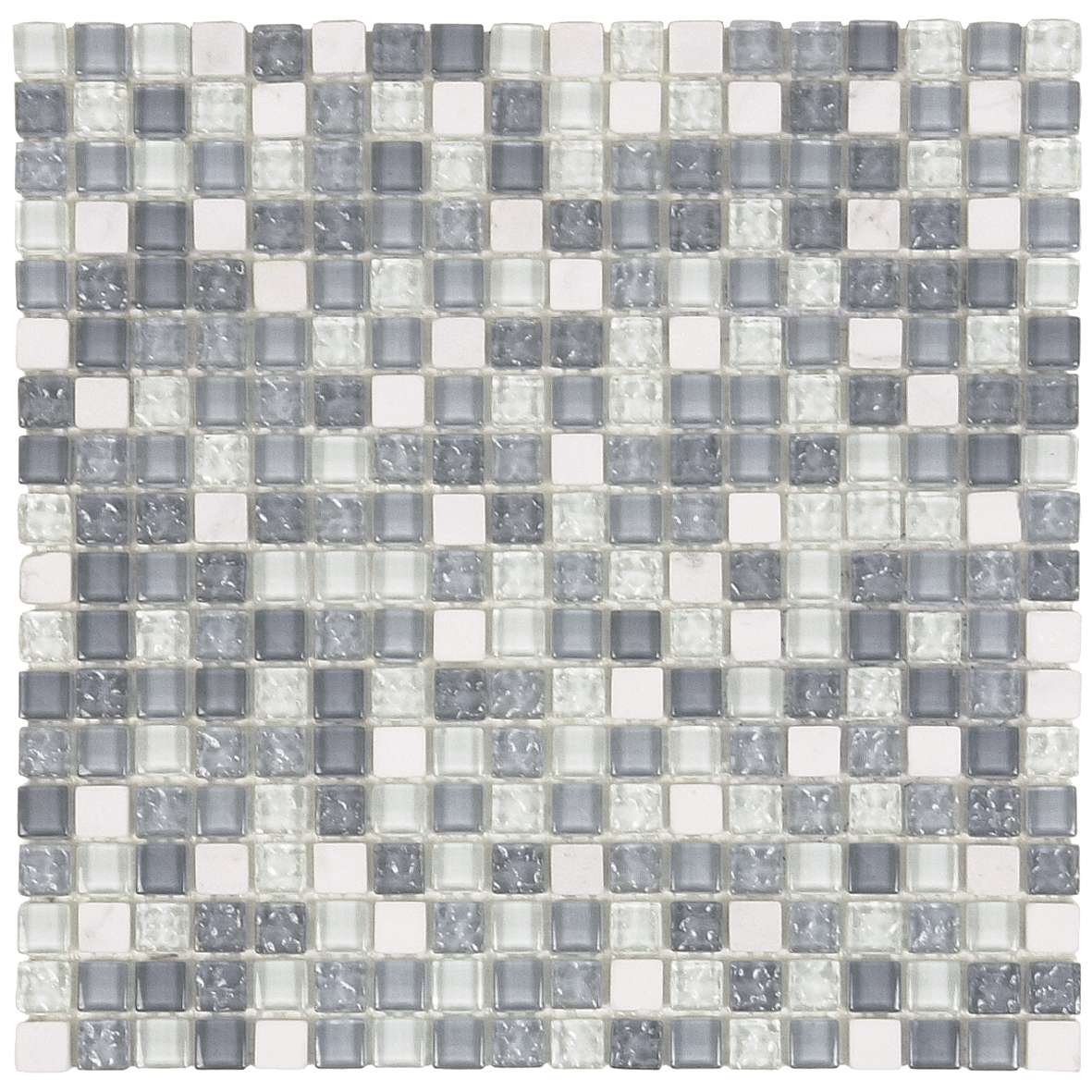 Bati Orient Mix 12" x 12" Glass & Marble Mosaic