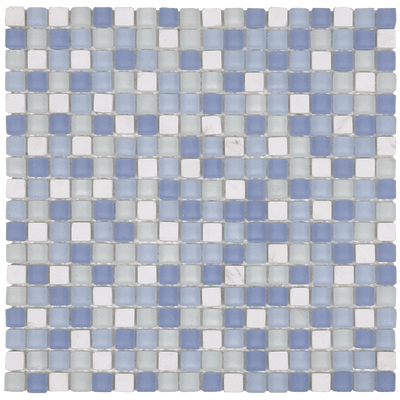 Bati Orient Mix 12" x 12" Glass & Marble Mosaic