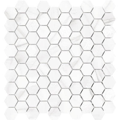 Tesoro Mayfair 1.25" Hexagon 11.5" x 12" Porcelain Mosaic