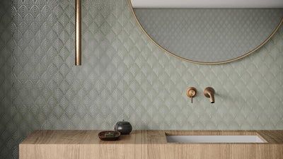 Tesoro Soho Scallop 10.75" x 13.25" Ceramic Mosaic