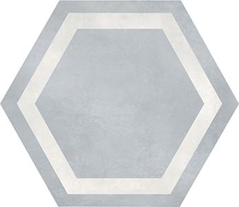 Tesoro Form Frame Hex 7" x 8" Porcelain Tile