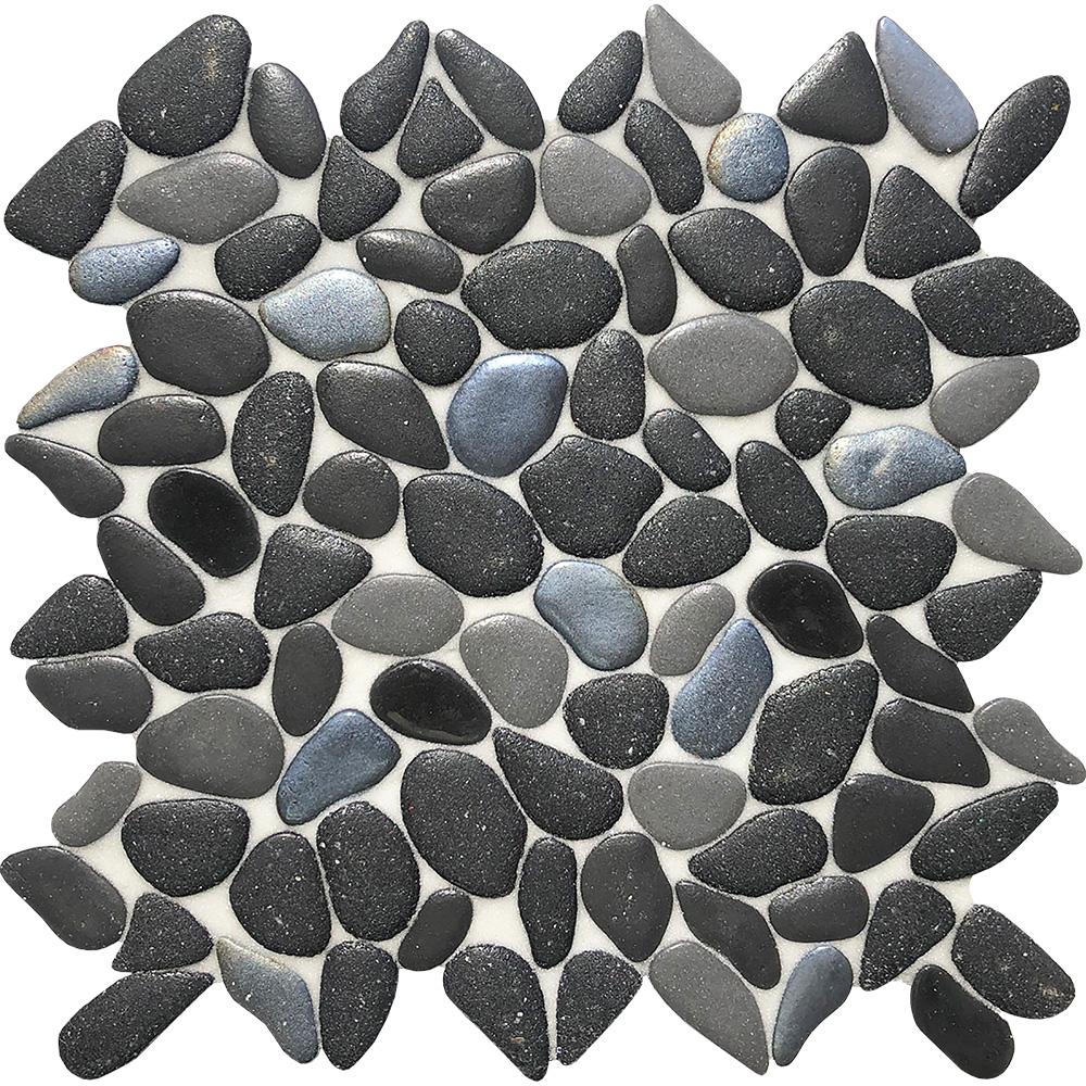 Tesoro Aquatica Liquid Rocks Random 10.5" x 10.5" Glass Mosaic