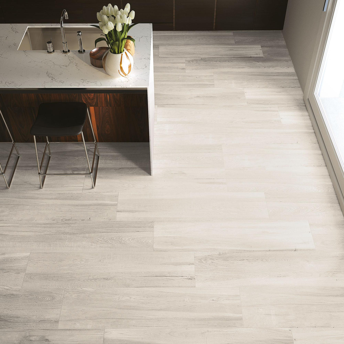 Tesoro Aequa 12" x 48" Porcelain Tile