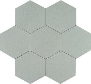 Tesoro Albatross Hex Deco 7" x 8" Ceramic Tile