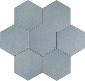 Tesoro Albatross Hex Deco 7" x 8" Ceramic Tile