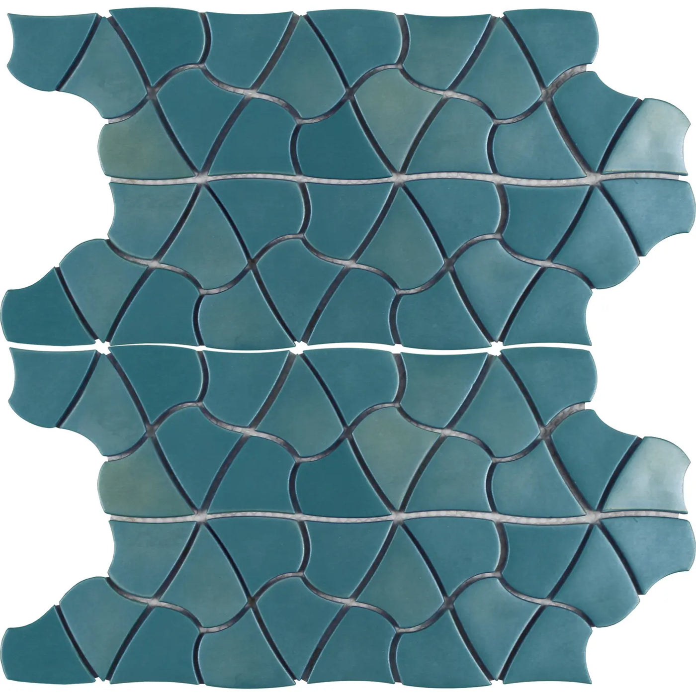 Tesoro Aquatica Aloha 10.25" x 12" Glass Mosaic