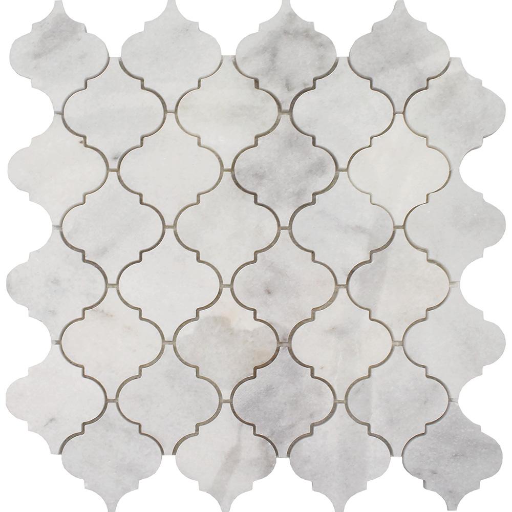 Tesoro Hybrid Waterjet Arabesque 11.5" x 12" Natural Stone Mosaic