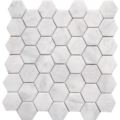 Tesoro Contempo 2" Hex 11.75" x 12" Natural Stone Mosaic