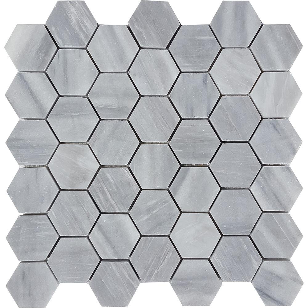 Tesoro Cirrus 2" Hex 11.5" x 12.5" Natural Stone Mosaic