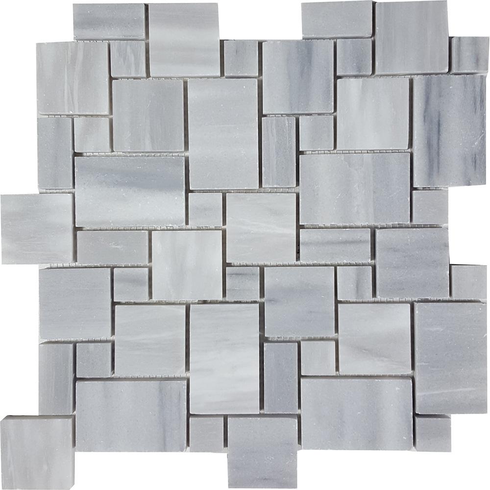 Tesoro Cirrus Mini Versailles 12" x 12" Natural Stone Mosaic