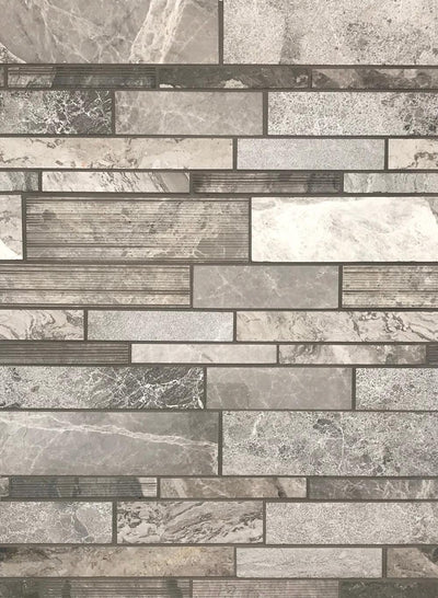 Tesoro Contempo Random Linear 12" x 12" Natural Stone Mosaic