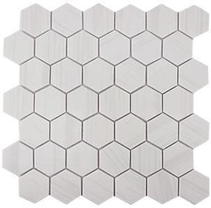 Tesoro Native 2" Hexagon 11.75" x 12" Glass Mosaic