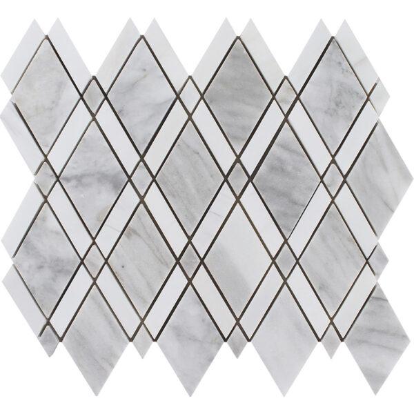 Tesoro Marble Diamond 10.5" x 12" Marble Mosaic