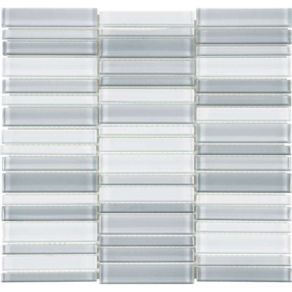 Tesoro Element 1 x 4 Stacked 11.25" x 11.75" Glass Mosaic