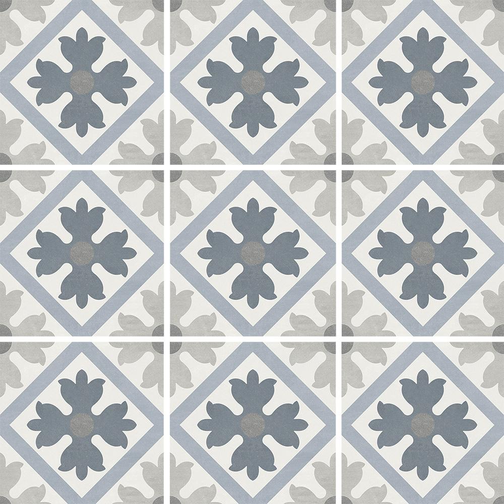 Tesoro Aquatica Fiore 6" x 6" Porcelain Tile