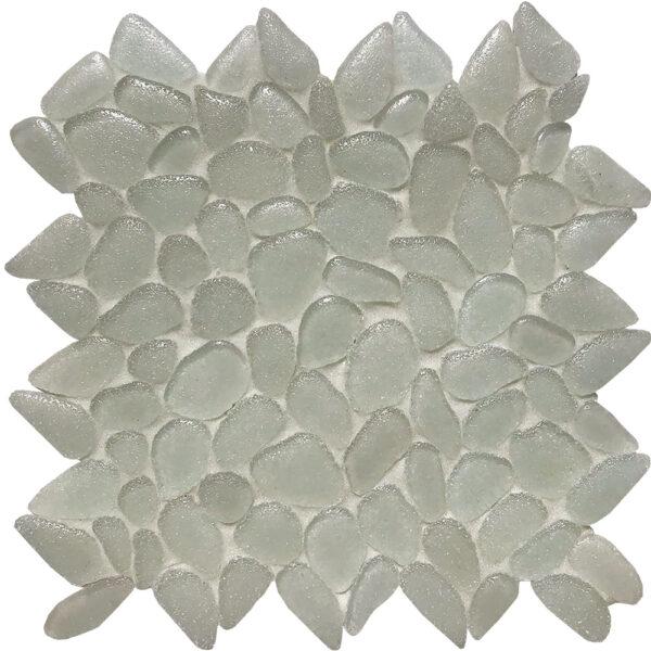 Tesoro Aquatica Liquid Rocks Random 10.5" x 10.5" Glass Mosaic