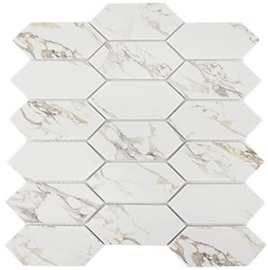 Tesoro Native 2 x 4 Picket 12" x 12" Glass Mosaic