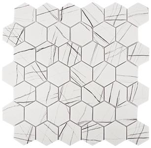 Tesoro Native 2" Hexagon 11.75" x 12" Glass Mosaic