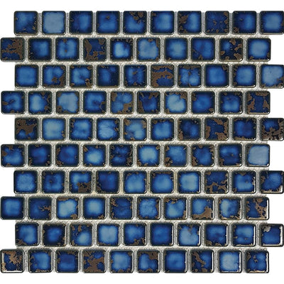 Tesoro Aquatica Harmony 1 x 1 12" x 12" Porcelain Mosaic