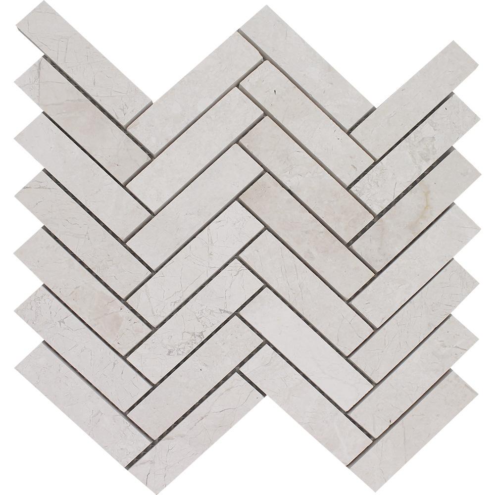 Tesoro Imperial Herringbone 10.75" x 12" Natural Stone Mosaic