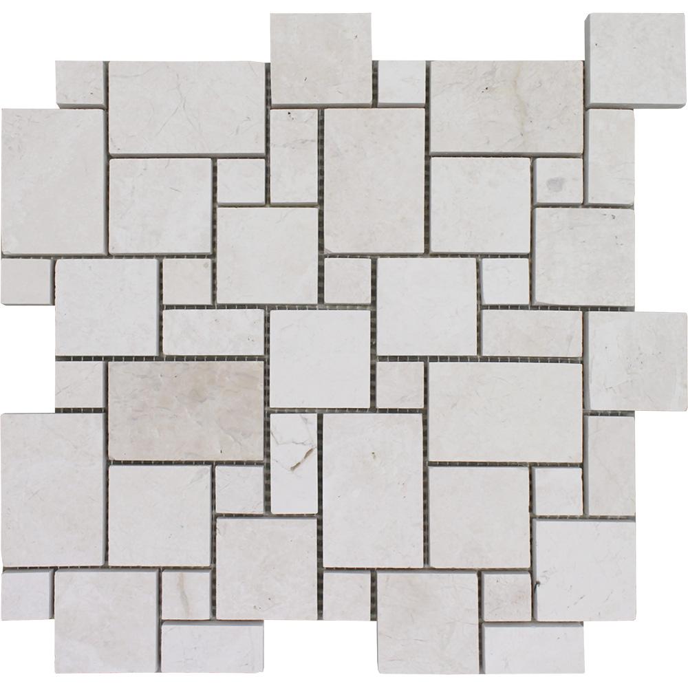 Tesoro Imperial Versailles 12" x 12" Natural Stone Mosaic