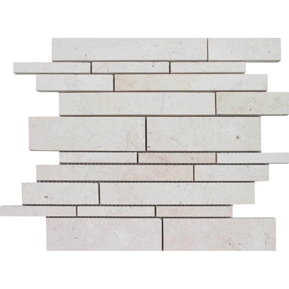 Tesoro Imperial Random Linear 12" x 12" Natural Stone Mosaic