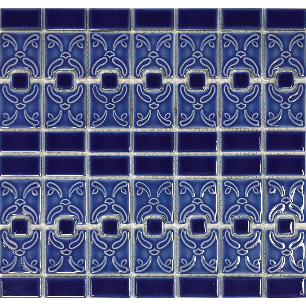 Tesoro Aquatica Luciana 6 x 6 12" x 13" Porcelain Mosaic