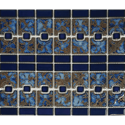 Tesoro Aquatica Luciana 6 x 6 12" x 13" Porcelain Mosaic