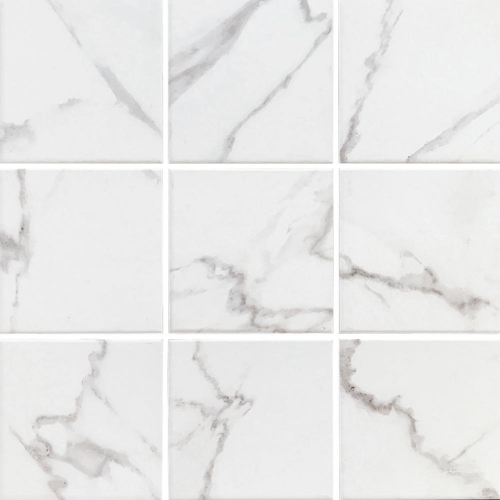 Tesoro Aquatica Massa Calacatta II 6" x 6" Porcelain Tile