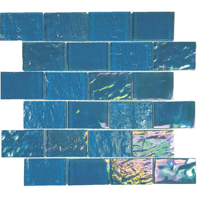 Tesoro Aquatica Nautical 2 x 3 11.5" x 11.75" Glass Mosaic