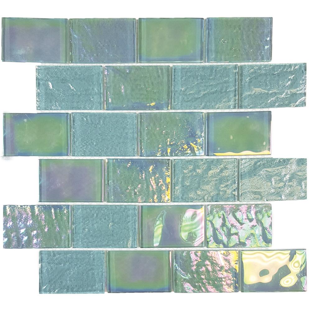 Tesoro Aquatica Nautical 2 x 3 11.5" x 11.75" Glass Mosaic